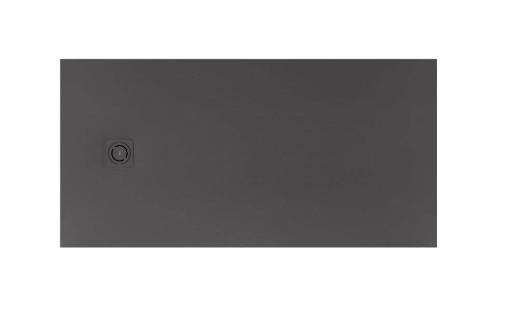 Plato de ducha TERRAN de Stonex extraplano sin marco 1600x1000x32mm Onix