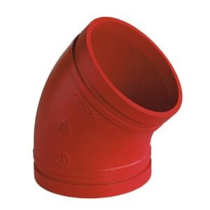 Codos Rasposos Codo Ranurado 45º Rojo