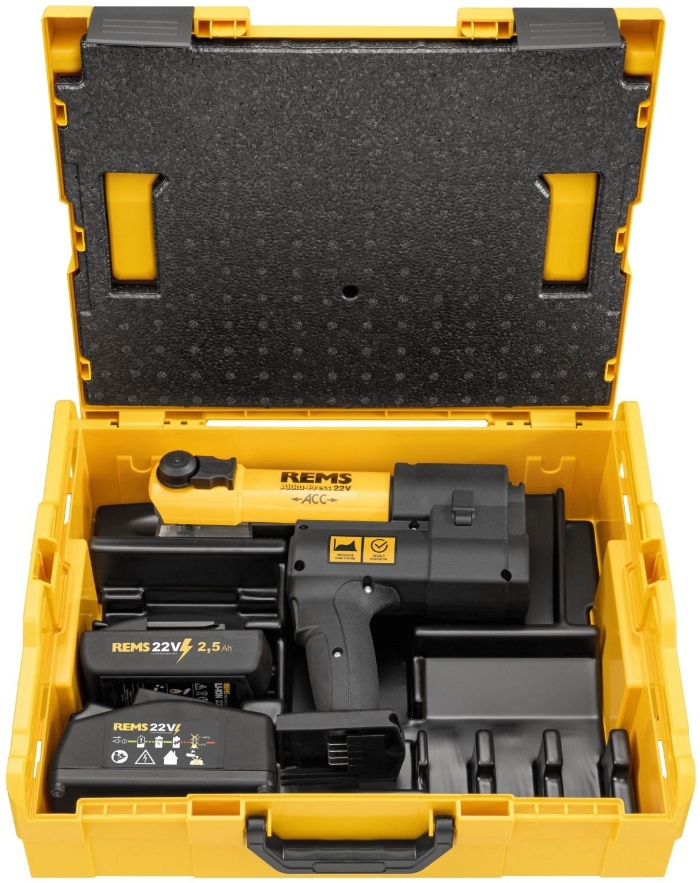 Alvimopan Rems Kit Prensa radial Rems Akku-Press E 22V ACC Basic-Pack L-Boxx