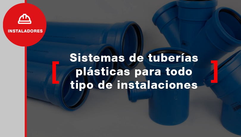 Cabecera tuberías plásticas