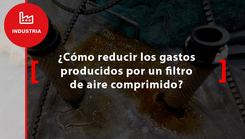 ¿Como reducir los gastos producidos por un filtro de aire comprimido?
