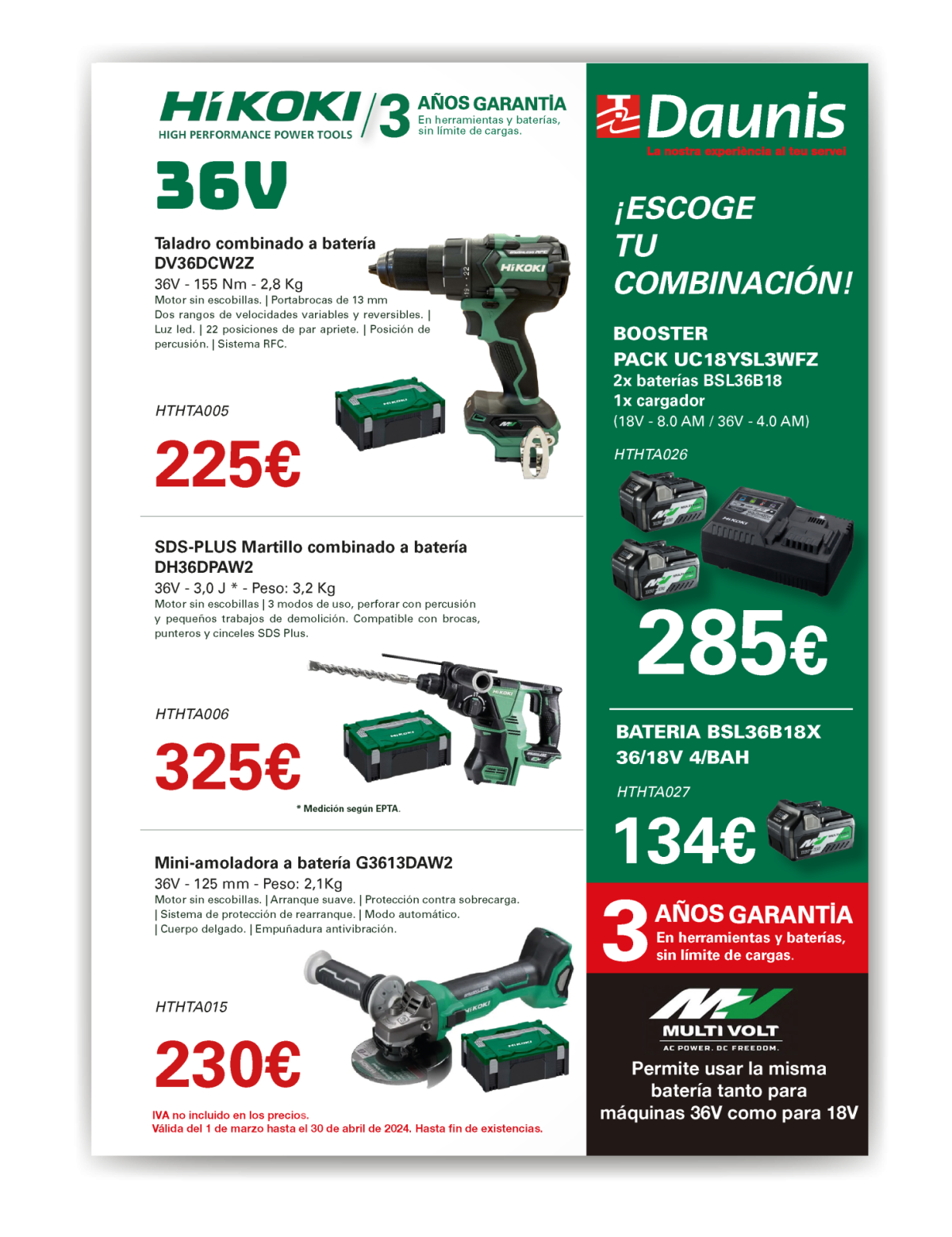 Herramientas – Oferta HIKOKI hasta el 31/07/24