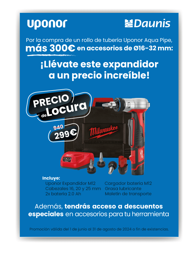 Herramientas – Oferta UPONOR hasta el 31/08/24